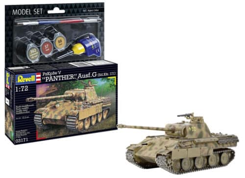 REVELL 63171 Panther Ausf.G Model Set met verf, lijm en kwastje