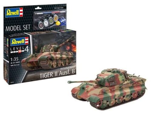 REVELL 63249 Tiger II Ausf. G incl lijm verf kwastje