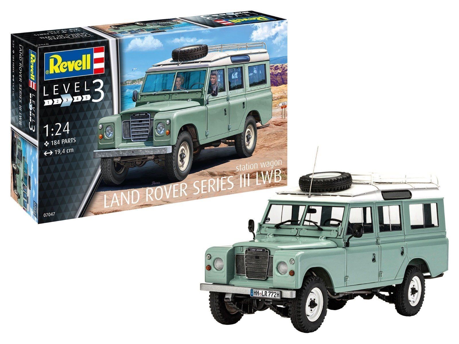 REVELL 67047 Revell Model Set Land Rover Series III stationwagon met verf, lijm en kwastje