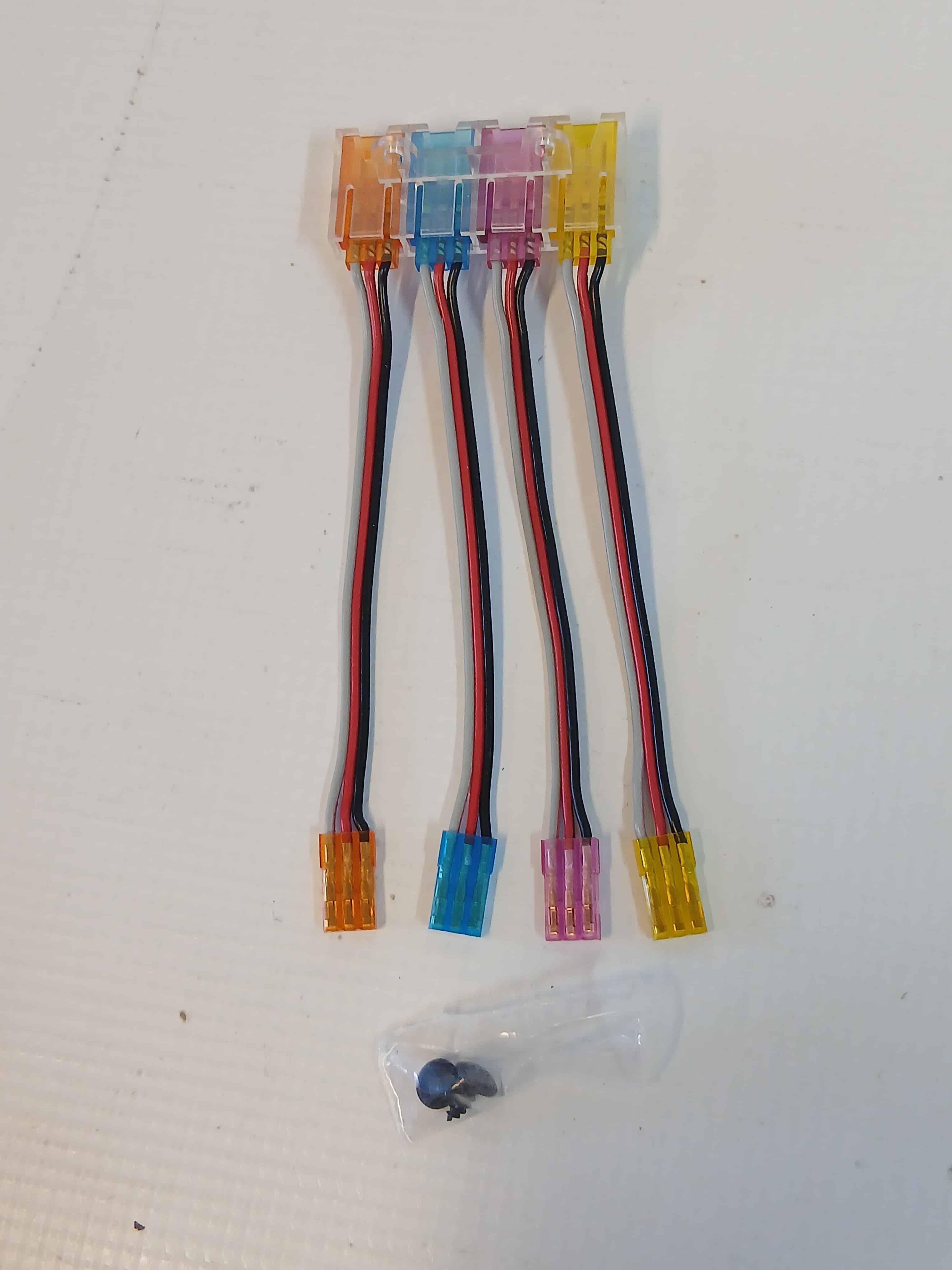 Verlang kabel Jr m farbe stekker 10 cm 4 st