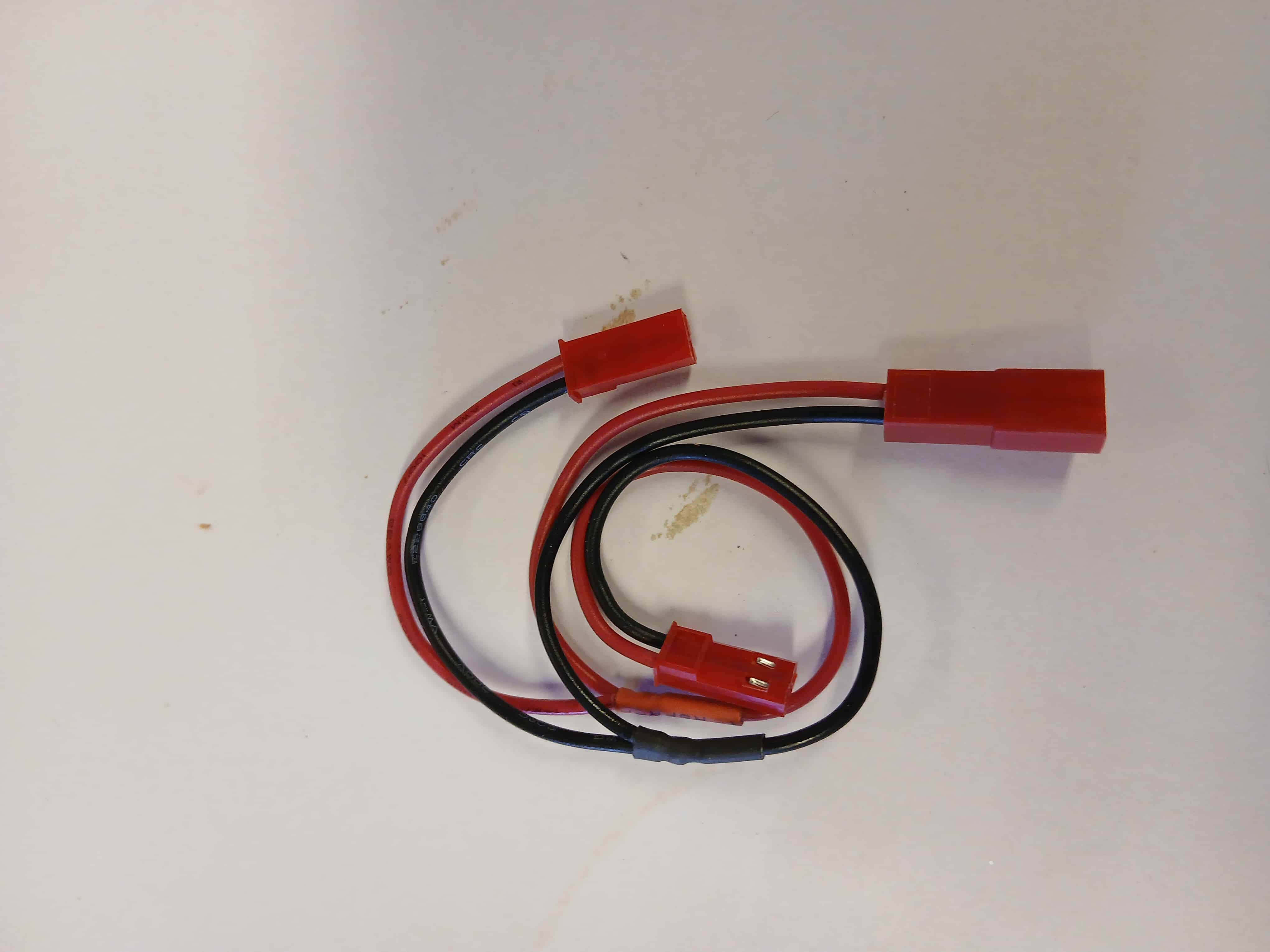 Y-kabel BEC, 2 x male, 1 x fem