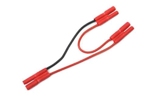 Y-kabel serieel 2mm goudstekker, silic