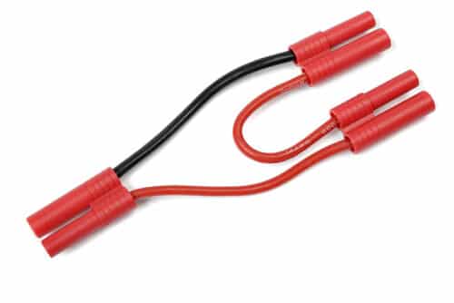 Y-kabel serieel 4.0mm goudstekker, sil
