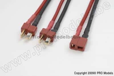 Y-kabel serieel Deans, silicone kabel