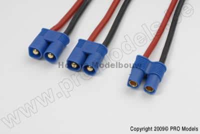 Y-kabel serieel E-Flite, silicone kabe