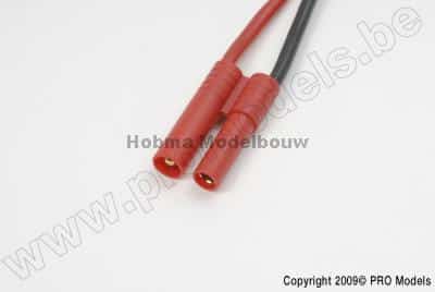 4,0 mm connector goudstekker Man silicone kabe