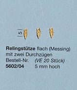 AERONAUT 5602 04 RELINGPAAL PLAT 2 B 5 MM HOOG 20 ST