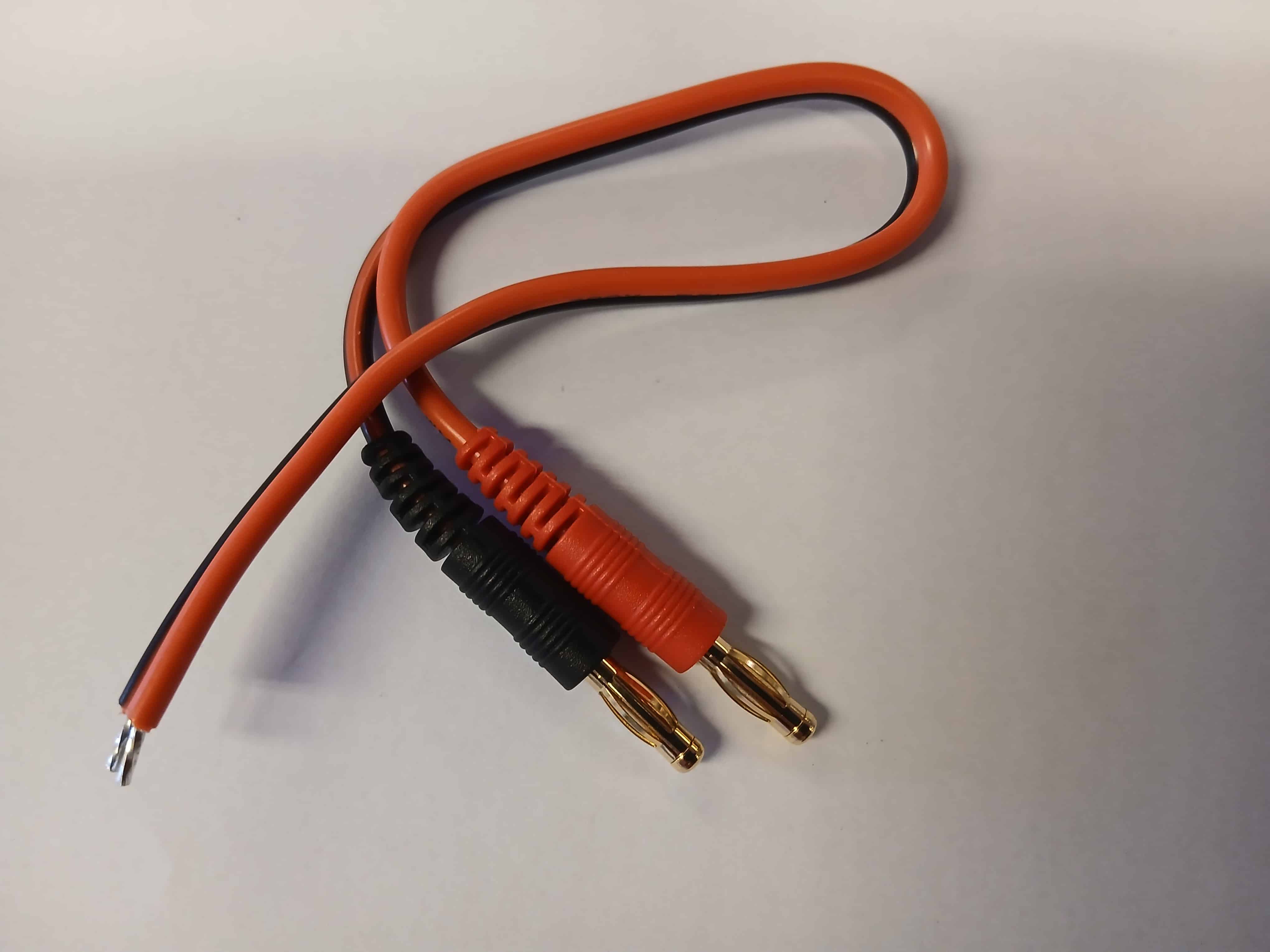 Bananen connector stekker 4 mm met kabel