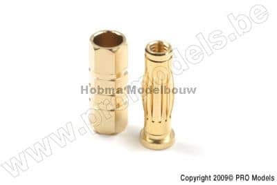 goudstekker 3.5 mm kort Man + Vrouw 2 paar