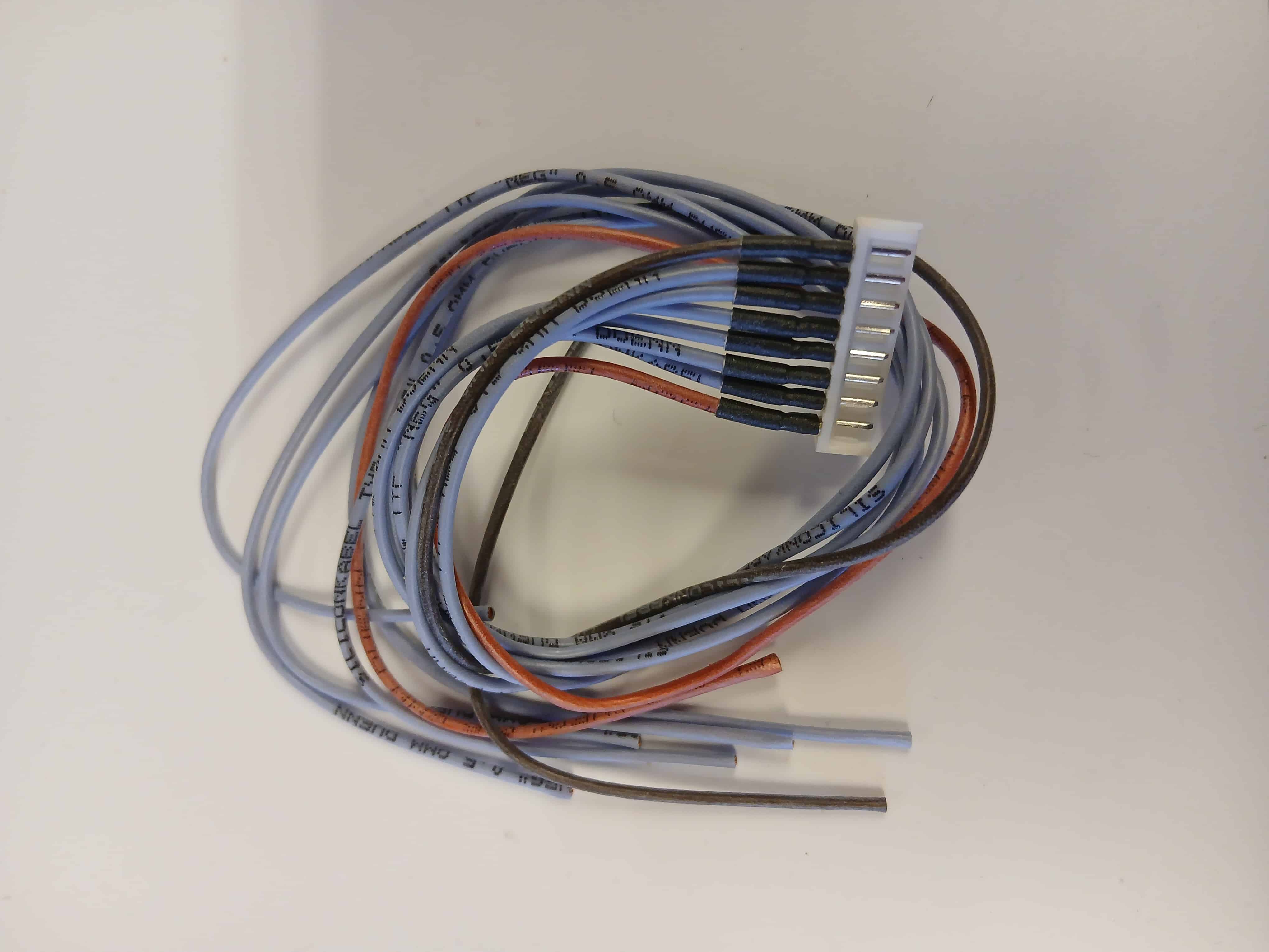 lipo stekker conector Sensorkabel man 8 polig ciliconedraad 30 cm