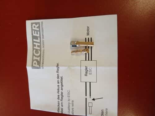 Pichler C5615 Antiblitz Stecker connector 4 mm