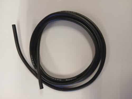 Silicone Kabel 2.5 mm 1 m Zwart