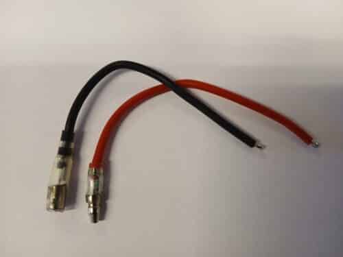 TAMIYA connector stekker MC + SIL.WIRE 2,5 MM SET