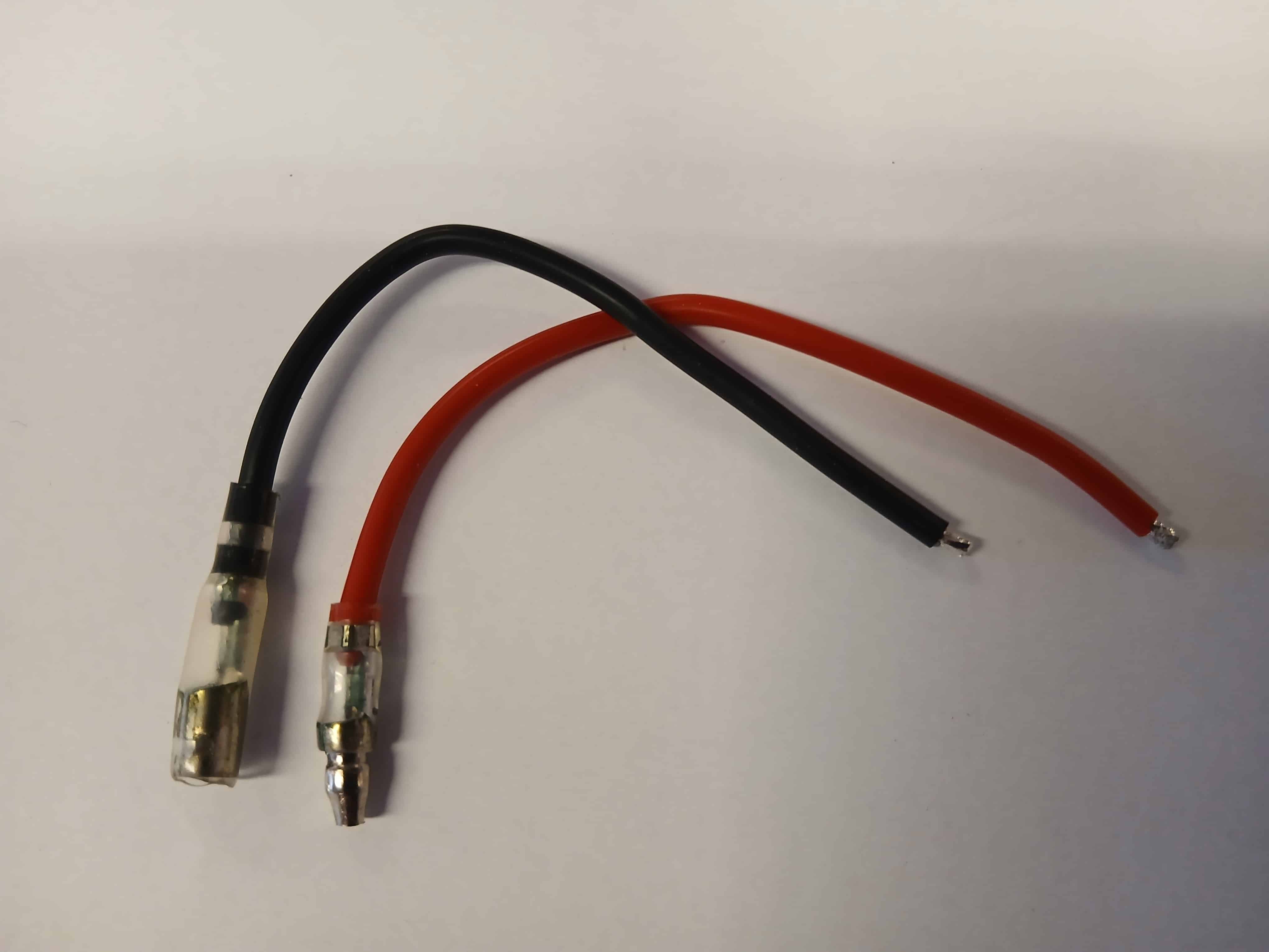 TAMIYA connector stekker MC + SIL.WIRE 2,5 MM SET